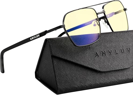 ANYLUV Blue Light Glasses Men/Women, Blue Light Blocking Glasses, Computer Screen Blocker Eyes Protection Glasses